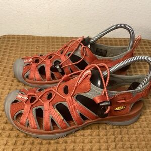 Keen Whisper Sandals Women's Size 7 Trail Hiking Shoes Coral Outdoor Sneakers